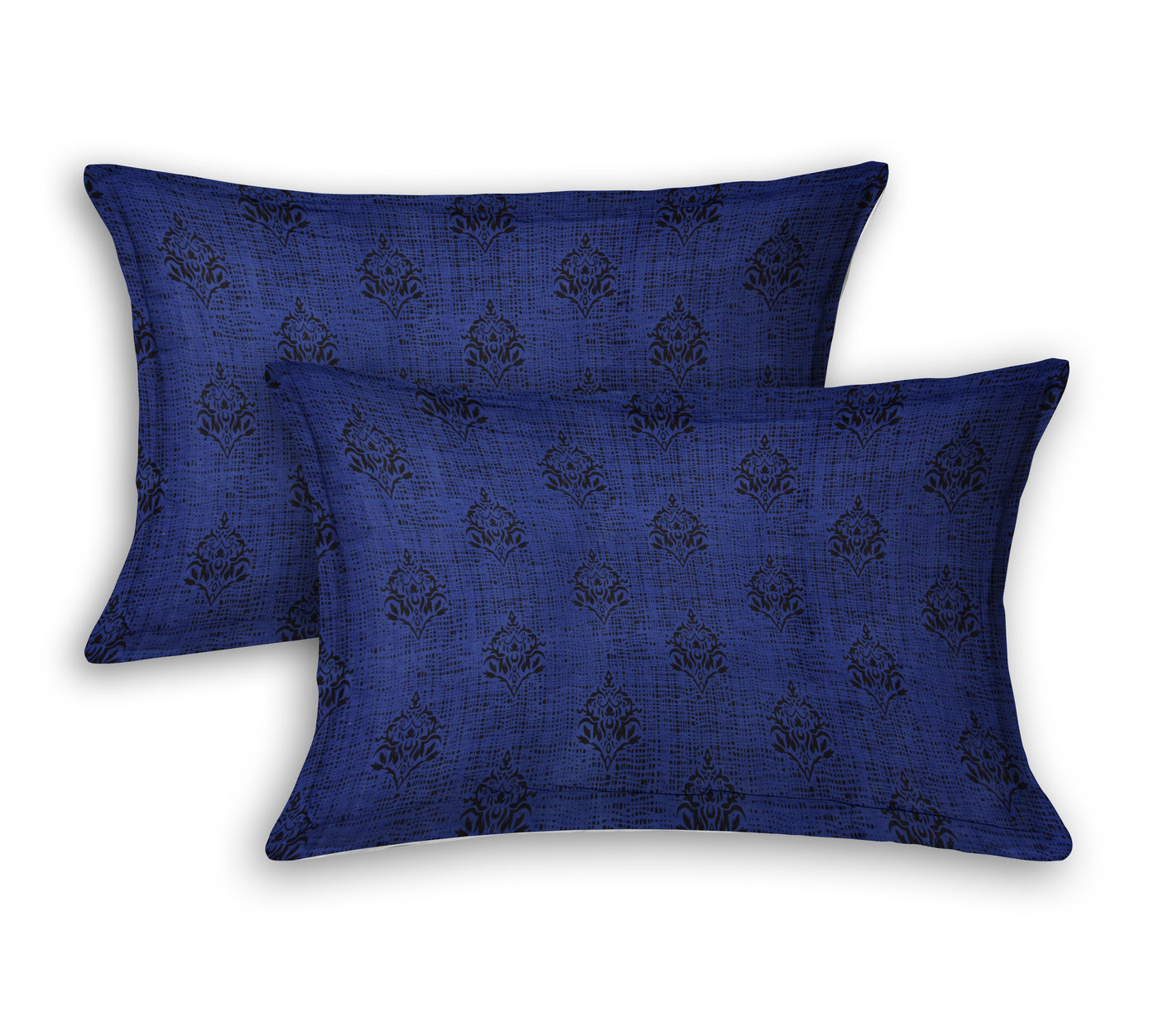 Braise Premium | Queen Size 90 x 100 in | 100% Pure Cotton | Double Bedsheet with 2 Pillow Covers (Dual Tone Design)