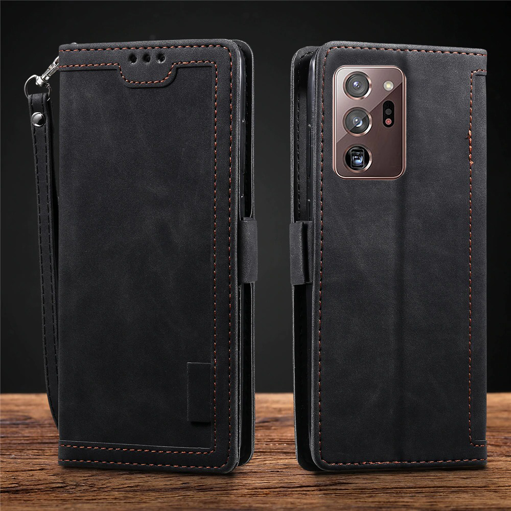 Samsung Galaxy Note 20 Ultra coffee color leather wallet flip cover case By excelsior