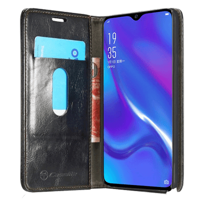 Excelsior Premium PU Leather Wallet flip Cover Case For Oppo K1