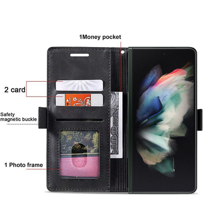 Excelsior Premium PU Leather Wallet flip Cover Case For Samsung Galaxy Z Fold 3