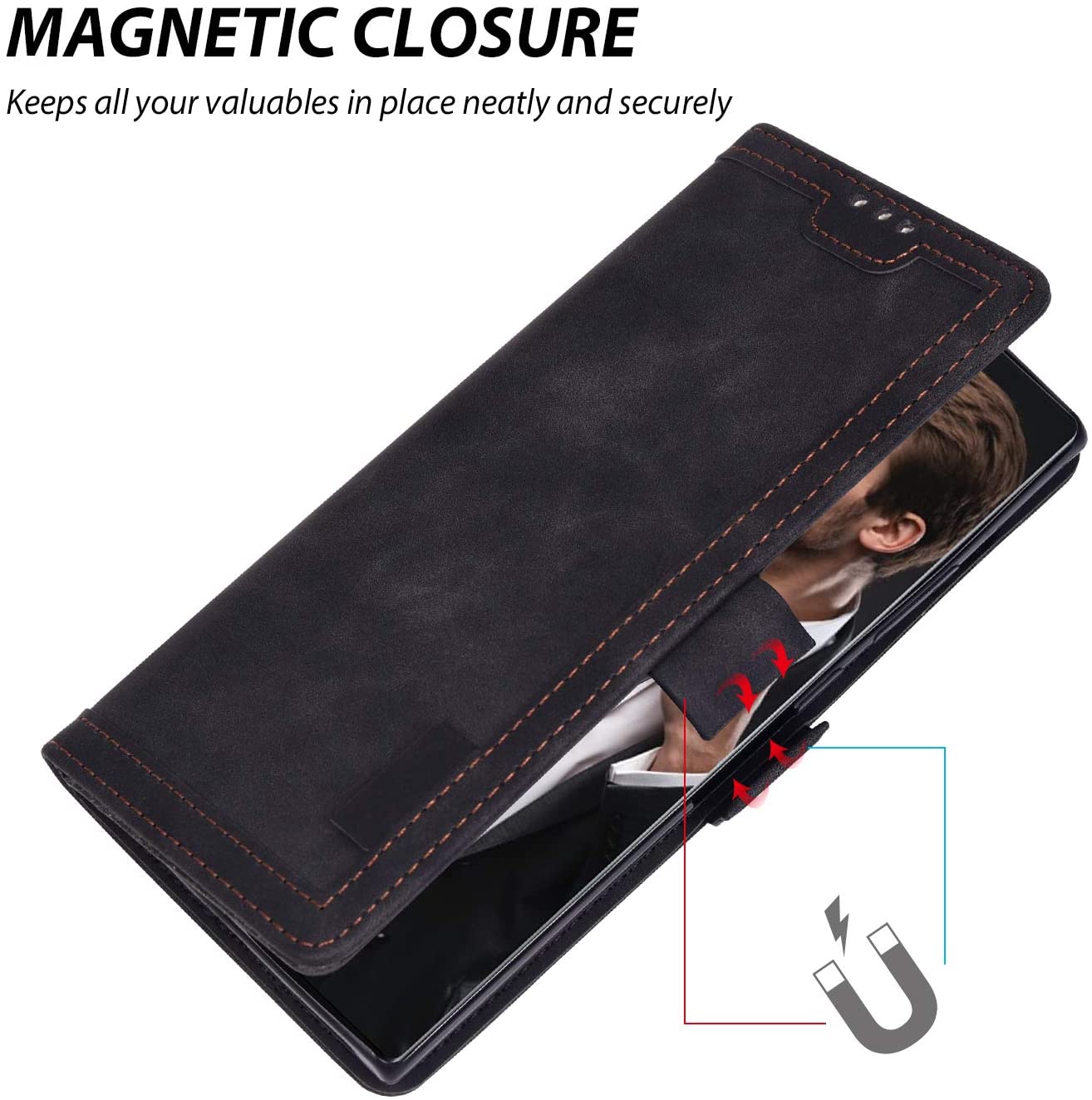 Excelsior Premium PU Leather Wallet flip Cover Case For Samsung Galaxy Note 10 Plus