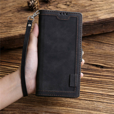 Samsung Galaxy S21 Plus full body protection Leather Wallet flip case cover by Excelsior