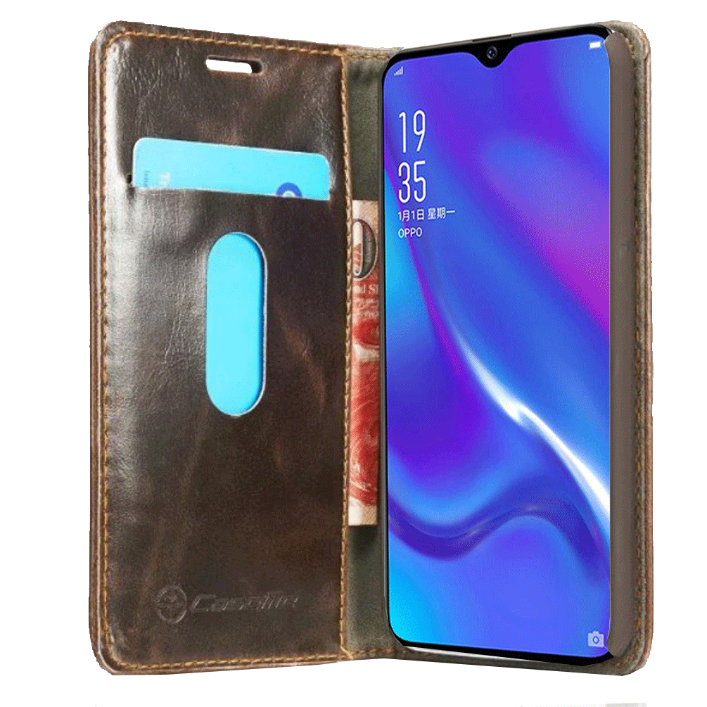 Excelsior Premium PU Leather Wallet flip Cover Case For Oppo K1