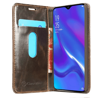 Excelsior Premium PU Leather Wallet flip Cover Case For Oppo K1