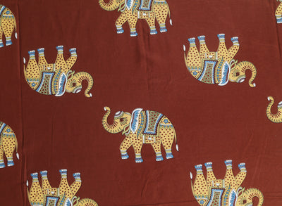 elephant design on bedsheet