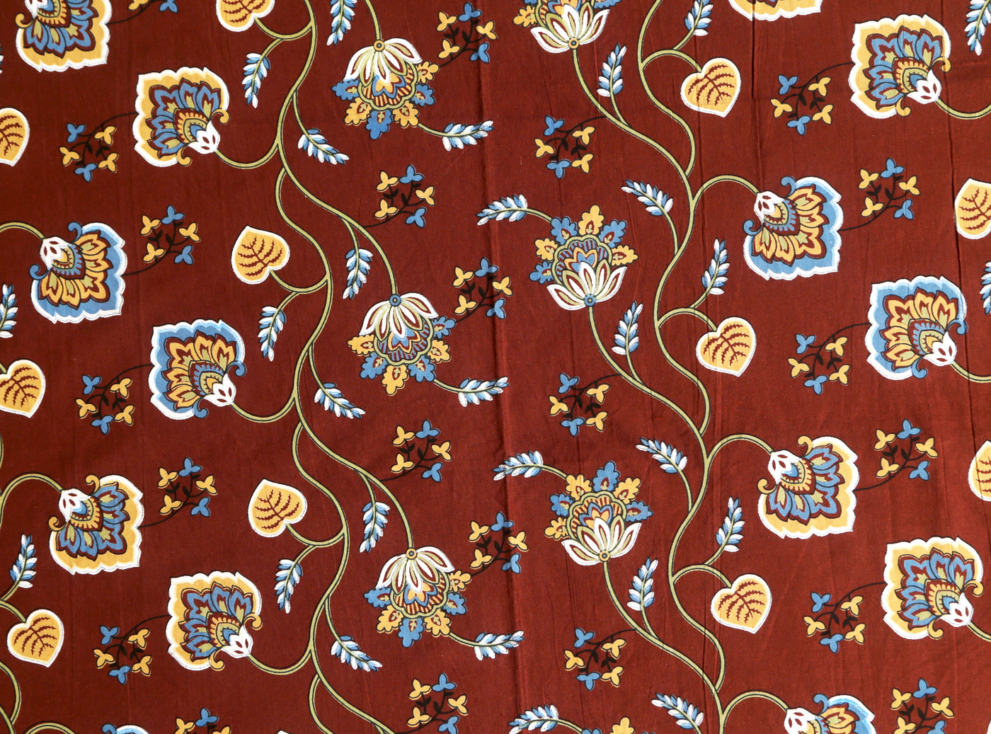 floral design on bedsheet