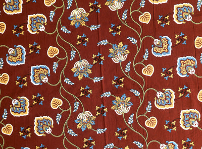 floral design on bedsheet