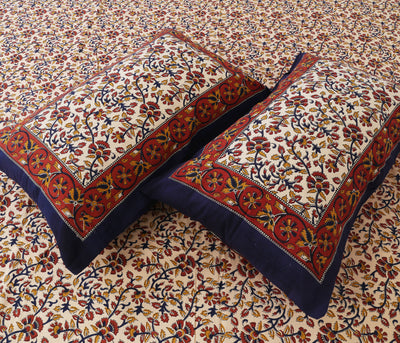 Wanderlust Premium | King Size 100 x 108 in | 100% Pure Cotton | Double Bedsheet with 2 Pillow Covers (BG 07)