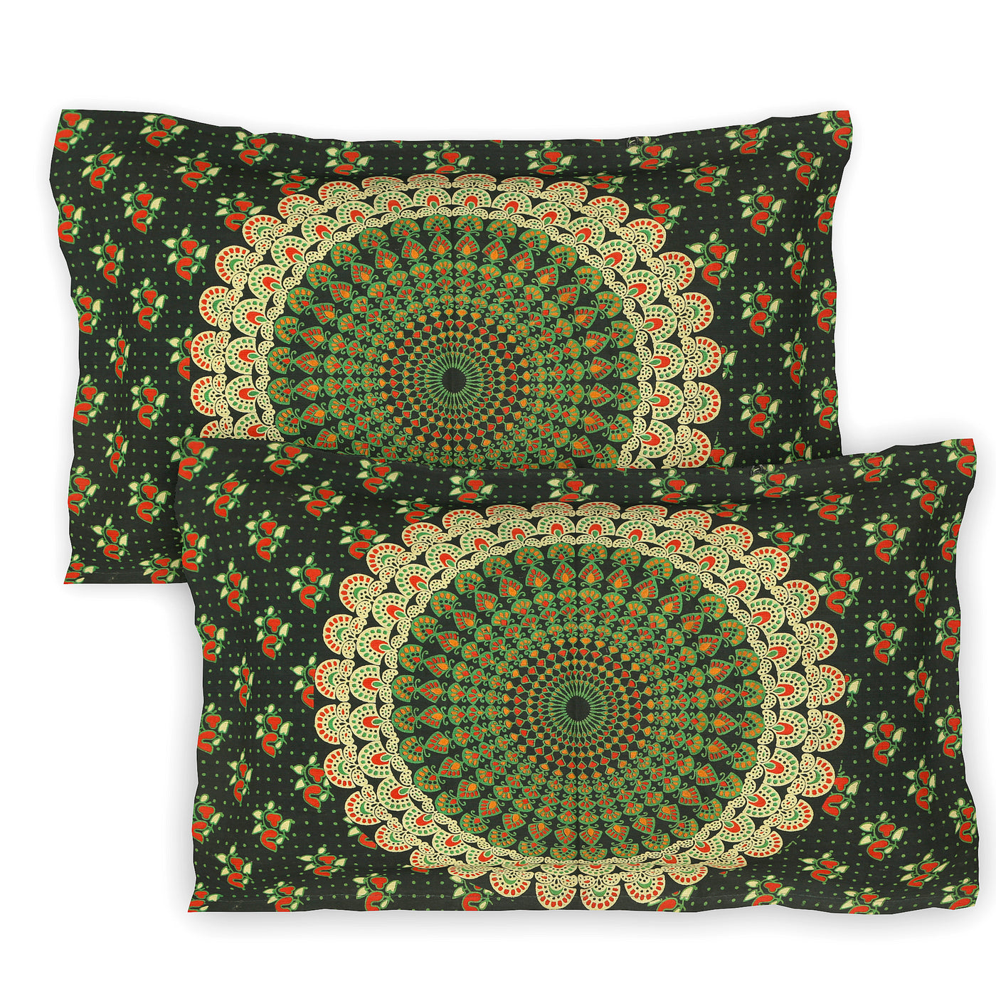 Wanderlust Premium | Full Size 90 x 108 in | 100% Pure Cotton | Double Bedsheet with 2 Pillow Covers (Barmeri Designs)