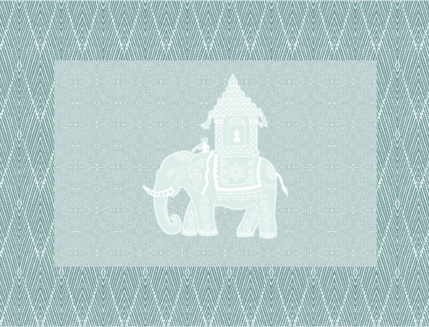 elephant design bedsheet