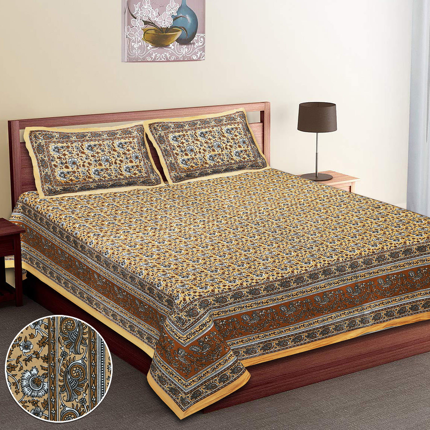 Super king size cotton bedsheet