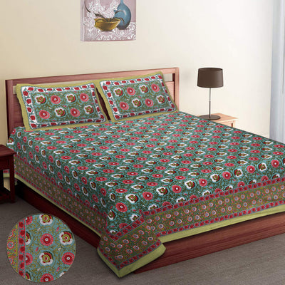 Bedsheet with pillow covers