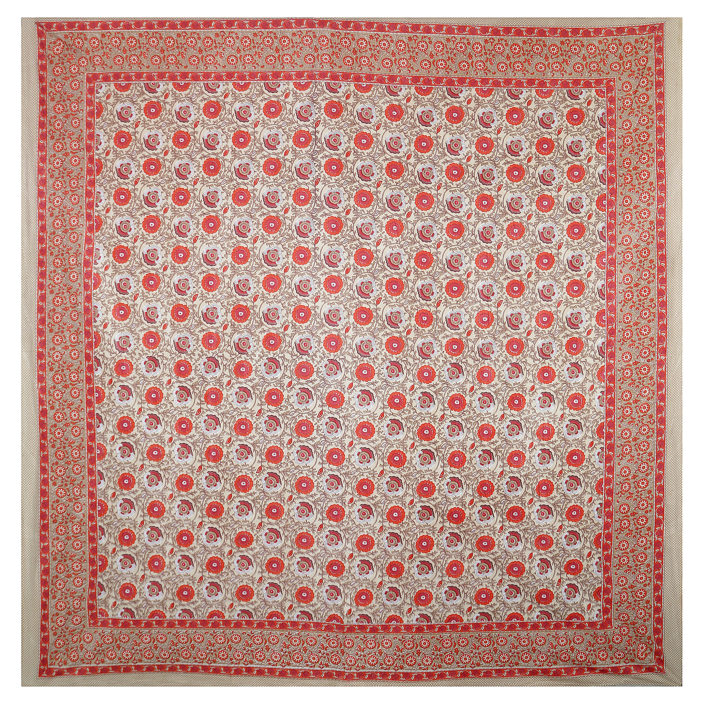 Wanderlust Premium | Super King Size 108 x 108 in | 100% Pure Cotton | Bedsheet for Double Bed with 2 Pillow Covers - EMP03
