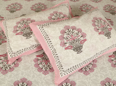Braise Premium | King Size 90 x 108 in | 100% Pure Cotton | Double Bedsheet with 2 Pillow Covers FT05