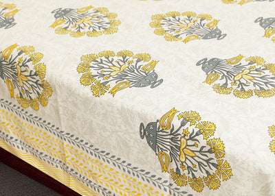Braise Premium | King Size 90 x 108 in | 100% Pure Cotton | Double Bedsheet with 2 Pillow Covers FT05