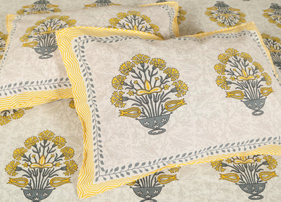 Braise Premium | King Size 90 x 108 in | 100% Pure Cotton | Double Bedsheet with 2 Pillow Covers FT05