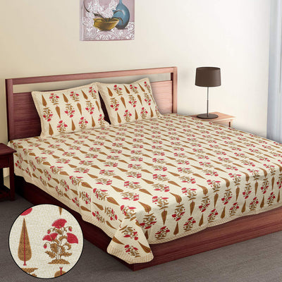 bedsheet floral design