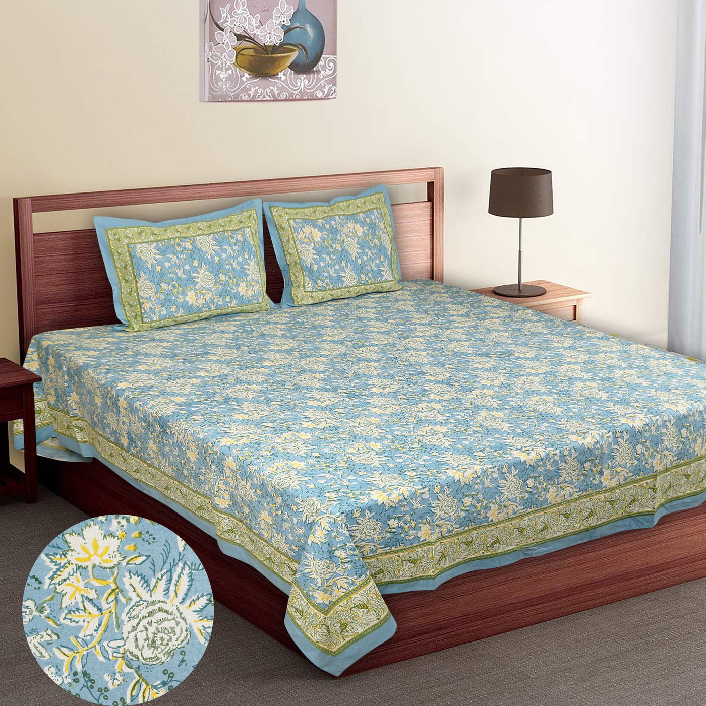 bedsheet king size bed cotton