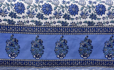 Wanderlust Premium | Full Size 90 x 108 in | 100% Pure Cotton | Double Bedsheet with 2 Pillow Covers (ETHJAI02)