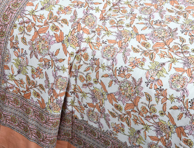 Wanderlust Premium | Full Size 90 x 108 in | 100% Pure Cotton | Double Bedsheet with 2 Pillow Covers (ETHJAI05)