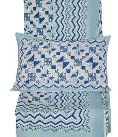 Braise Premium | Full Size 90 x 108 in | 100% Pure Cotton | Double Bedsheet with 2 Pillow Covers (GX05)