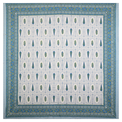 Wanderlust Premium | Super King Size 108 x 108 in | 100% Pure Cotton | Double Bedsheet with 2 Pillow Covers HS04