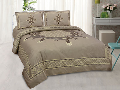 Bedsheet with pillow covers