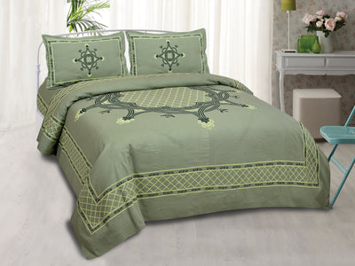 Wanderlust Premium | King Size 100 x 108 in | 100% Pure Cotton | Bedsheet For Double Bed with 2 Pillow Covers