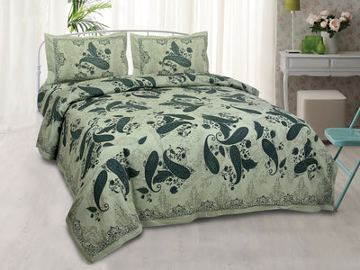 Braise Premium | King Size 100 x 108 in | 100% Pure Cotton | Bedsheet For Double Bed with 2 Pillow Covers