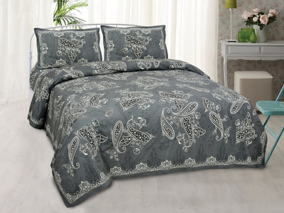 Braise Premium | King Size 100 x 108 in | 100% Pure Cotton | Bedsheet For Double Bed with 2 Pillow Covers