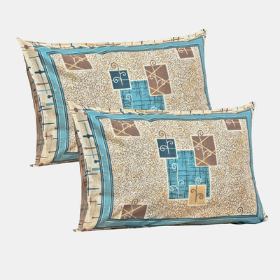 Wanderlust Premium | King Size 100 x 108 in | 100% Pure Cotton | Bedsheet For Double Bed with 2 Pillow Covers (JSM02)