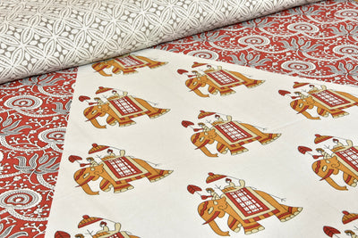 Braise Premium | Full Size 95 x 108 in | 100% Pure Cotton | Double Bedsheet with 2 Pillow Covers (KSH02)