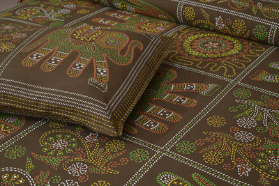 Bedsheet with pillow covers
