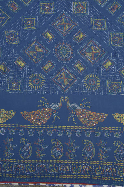 Braise Premium | King Size 100 x 108 in | 100% Pure Cotton | Double Bedsheet with 2 Pillow Covers (Twin  Peacock Design)