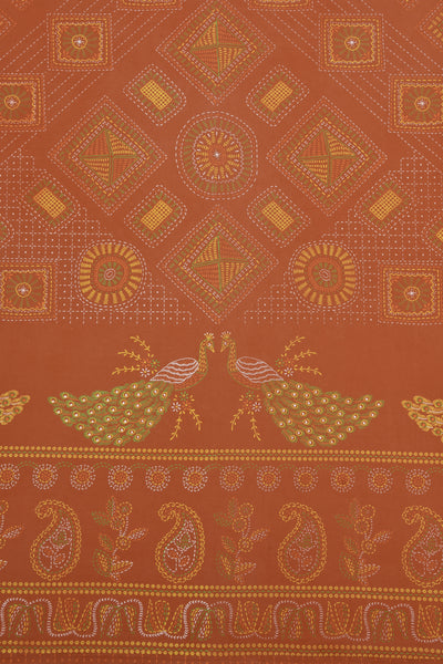 Braise Premium | King Size 100 x 108 in | 100% Pure Cotton | Double Bedsheet with 2 Pillow Covers (Twin  Peacock Design)