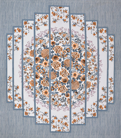 Wanderlust Premium | King Size 100 x 108 in | 100% Pure Cotton | Double Bedsheet with 2 Pillow Covers (RM01)