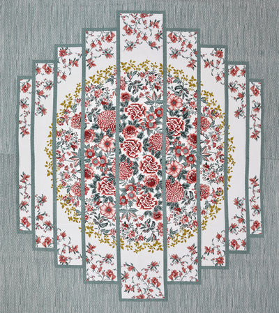 Wanderlust Premium | King Size 100 x 108 in | 100% Pure Cotton | Double Bedsheet with 2 Pillow Covers (RM01)