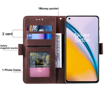 Oneplus Nord 2 Leather Wallet flip case cover with card slots by Excelsior