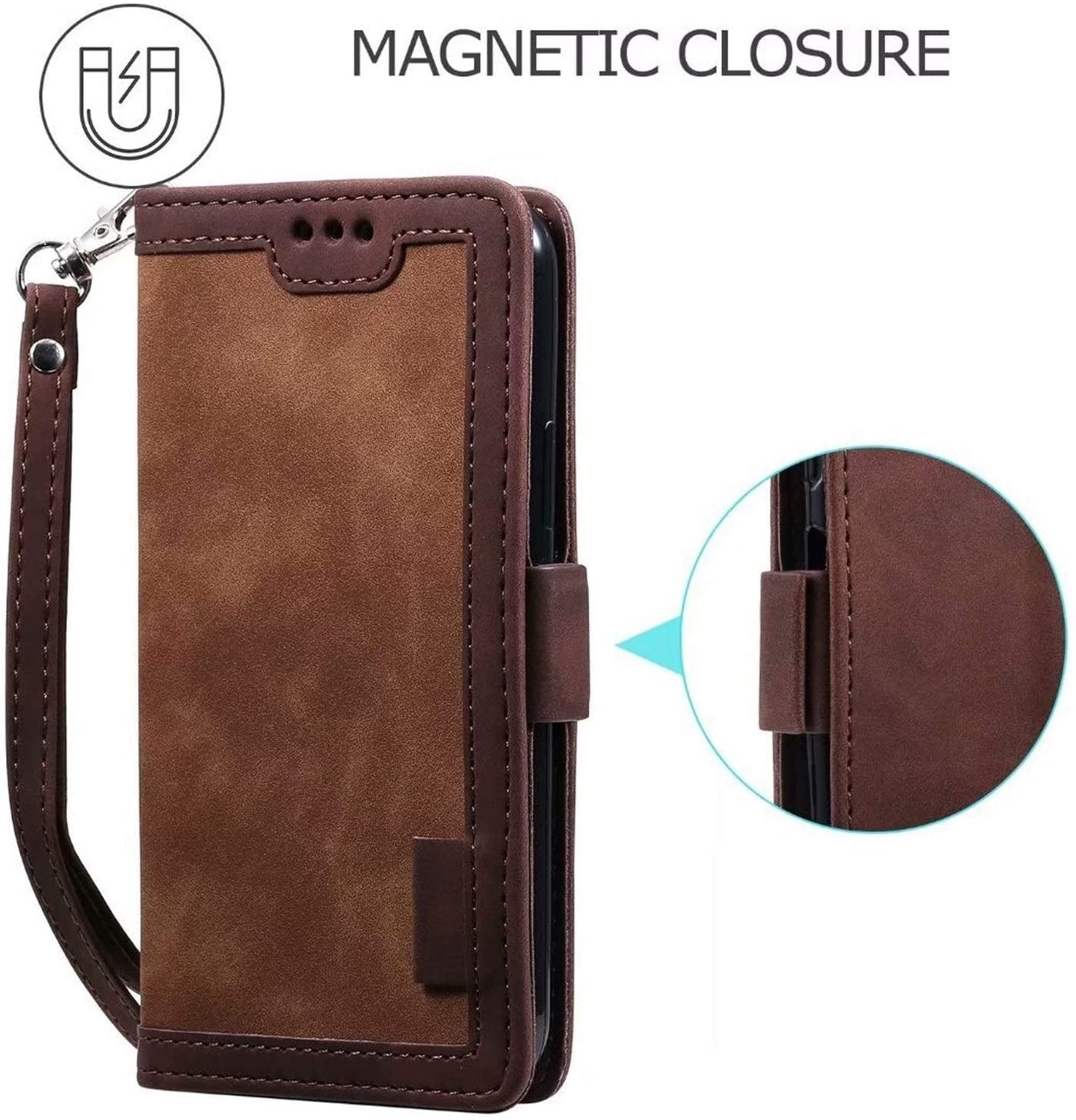 Samsung Galaxy S21 FE Magnetic flip Wallet case cover