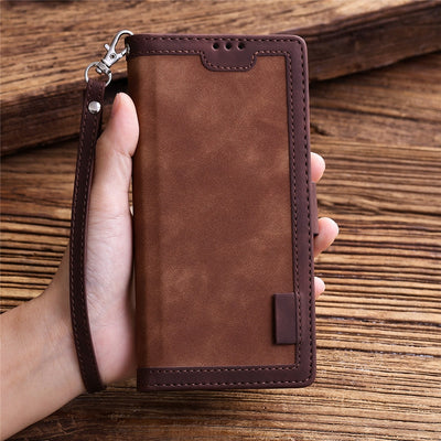Vivo V23 leather case cover with camera protection