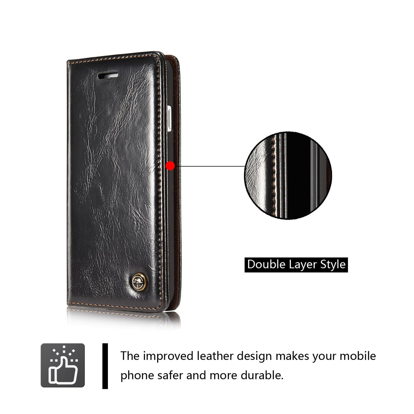 Excelsior Premium PU Leather Wallet flip Cover Case For Oppo K1