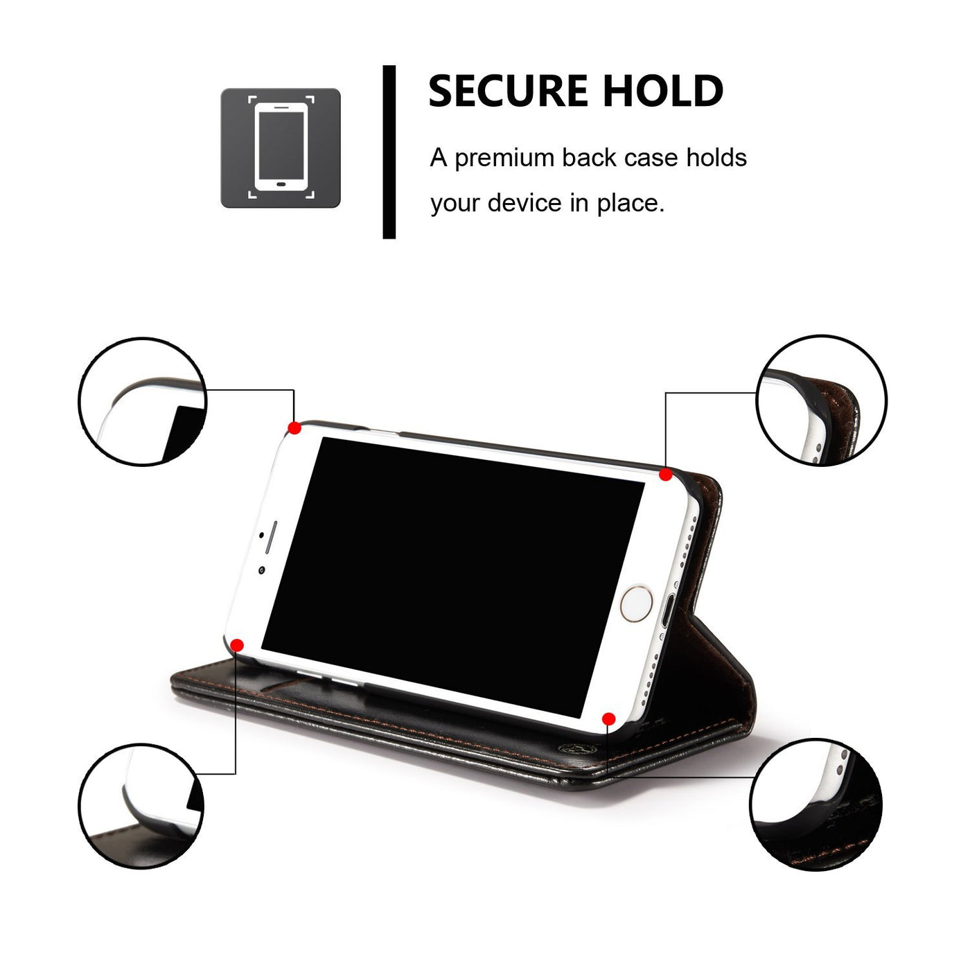 Excelsior Premium PU Leather Wallet flip Cover Case For Oppo K1
