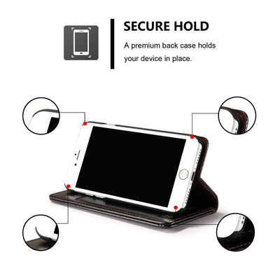 Excelsior Premium PU Leather Wallet flip Cover Case For Oppo K1