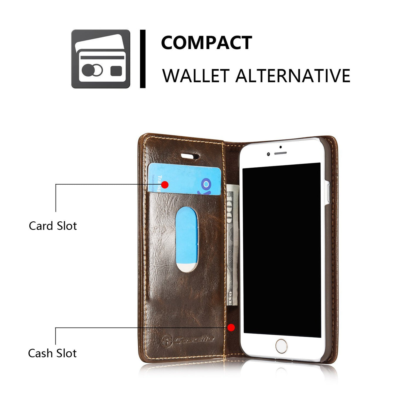 Excelsior Premium PU Leather Wallet flip Cover Case For Oppo K1