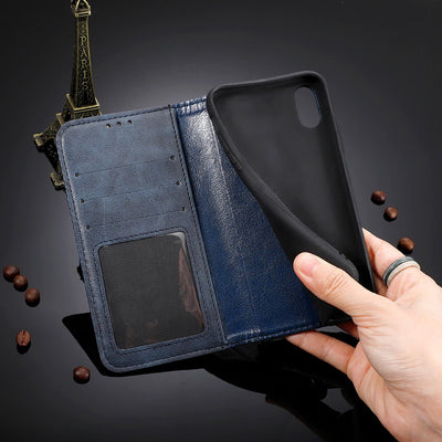 Excelsior Premium Leather Wallet flip Cover Case For IQOO 3