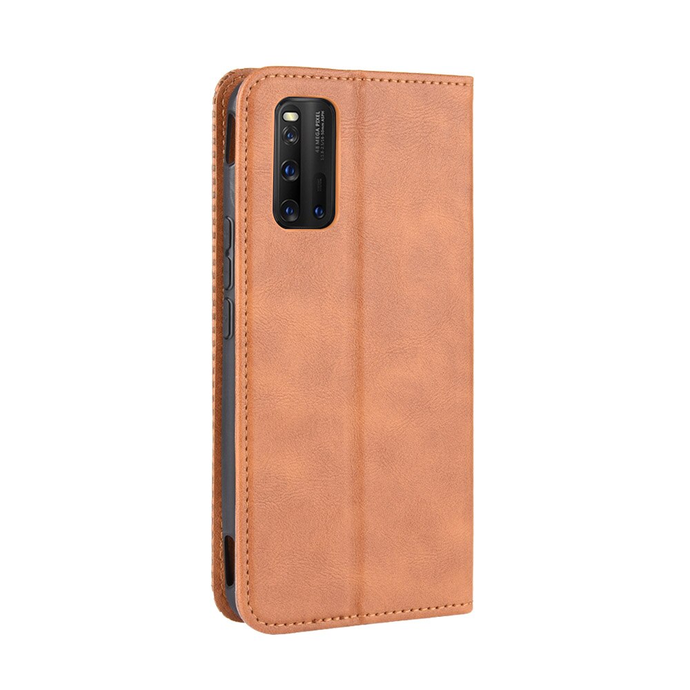 Excelsior Premium Leather Wallet flip Cover Case For IQOO 3