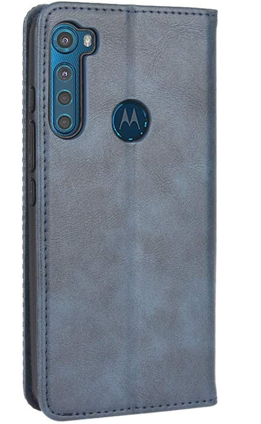 Moto One Fusion Plus full body protection Leather Wallet flip case cover by Excelsior