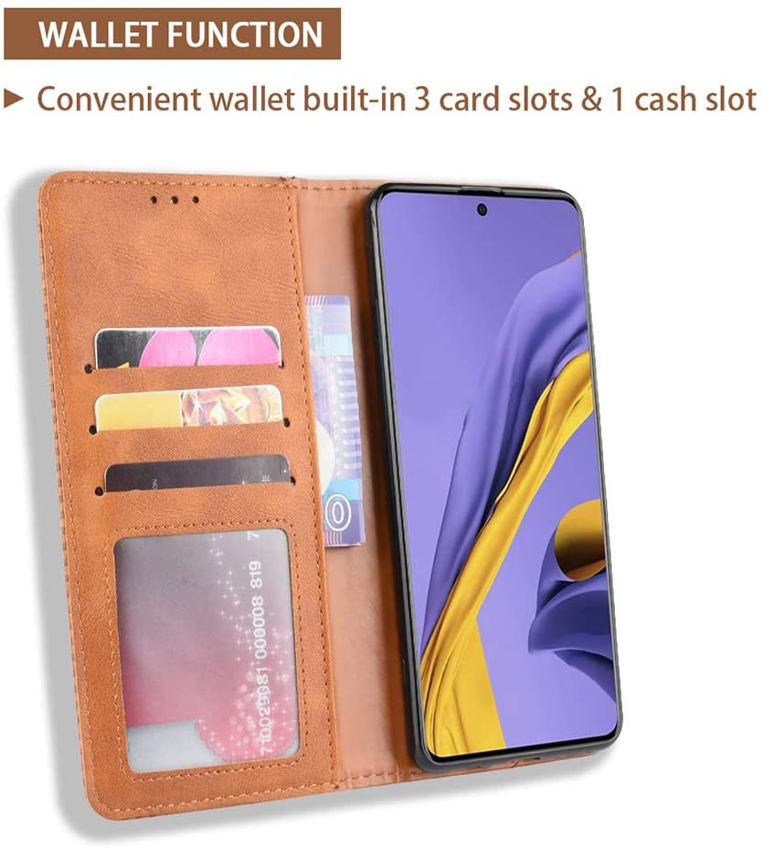 Excelsior Premium Leather Wallet Flip Cover Case For Moto One Fusion Plus