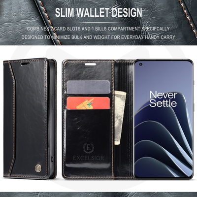 Excelsior Premium PU Leather Wallet flip Cover Case For Oneplus 10 Pro