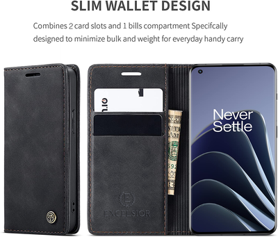 Excelsior Premium PU Leather Wallet flip Cover Case For Oneplus 10 Pro